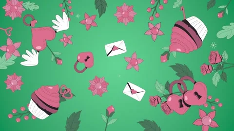 Love in valentine background Video stock 299974591