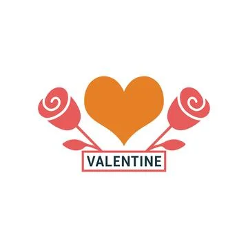 Love, valentine icon. Editable vector logo. Stock Illustration