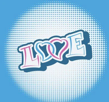 Love valentines vector background Stock Illustration