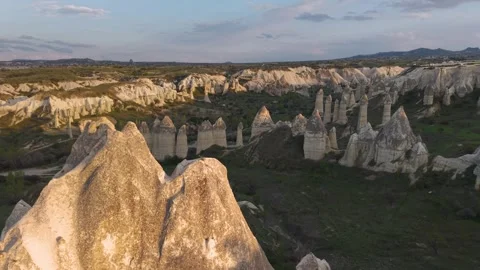 Love Valley in Cappadocia Stock Footage 309111478