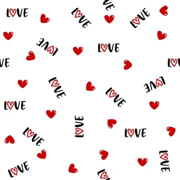 Love vector design seamless pattern Stock Illustration