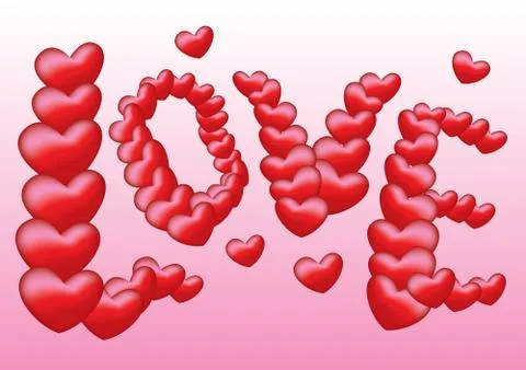 Love vector hearts Stock Illustration