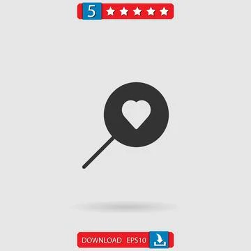 Love vector icon Stock Illustration