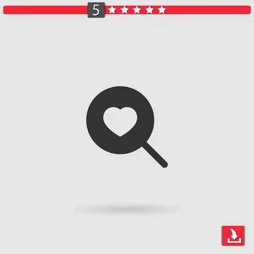 Love vector icon Stock Illustration