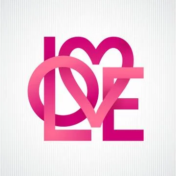 Love. Vector lettering Stock Illustration