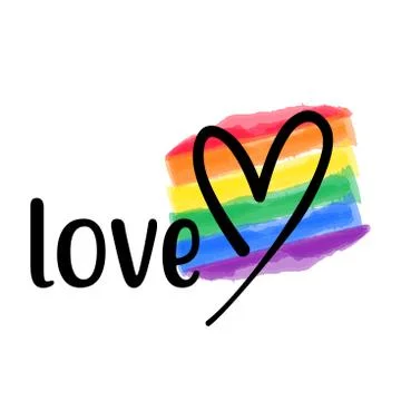 Love vector template. Happy Pride day gay, rainbow, homo, hlbt, lgbt, lhbt イラスト素材