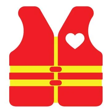 Love vest, vector Stock Illustration