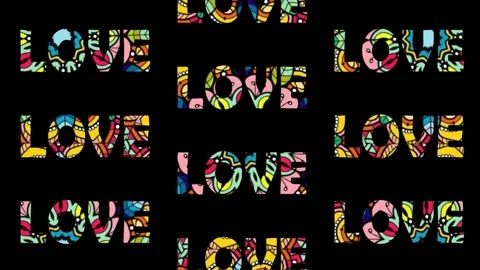 Love vj loop footage 2022 Stock Footage 170505571