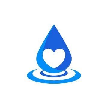 Love Water Drop Stock Illustration