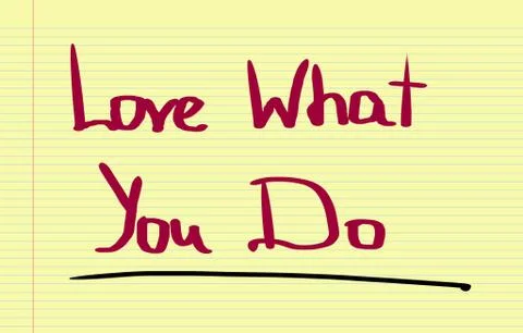 Love What You Do Concept Illustrazione stock