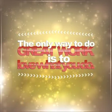 Love what you do 스톡 일러스트