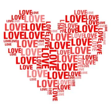 Love White BG Stock Illustration
