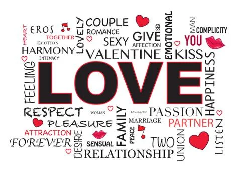 Love word Stock Illustration