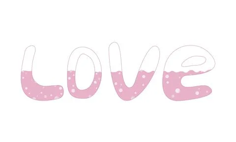 Love word Stock Illustration