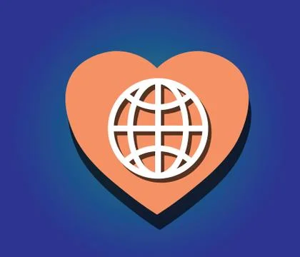 Love the world Stock Illustration