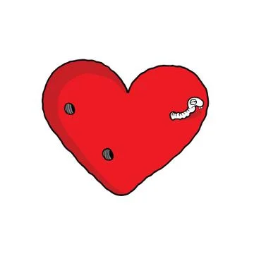 Love worm Stock Illustration