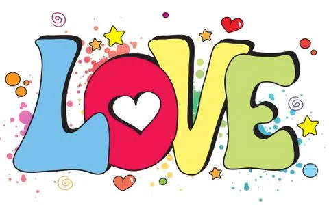 Love written Stock Illustration
