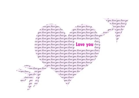 Love you Illustrazione stock