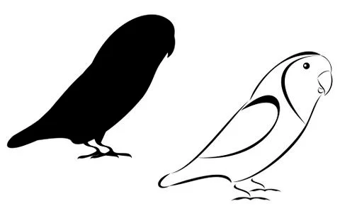 Lovebirds 스톡 일러스트