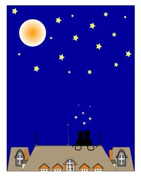 Love.cat, vector Stock Illustration