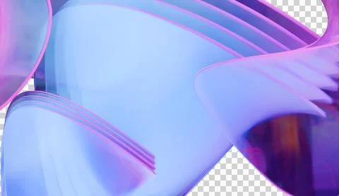 Lovely 3d render of abstract iridescent glass background made with 3d softwar Stock Illustration