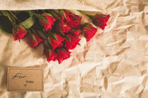 Lovely and romantic surprise Stock Photos