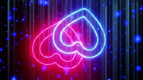 Lovely Background | Wedding heart background Stock Footage 219932560