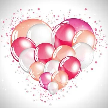Lovely balloons Stock Illustration