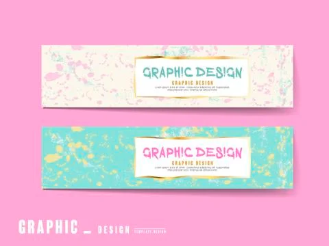Lovely banner template Stock Illustration