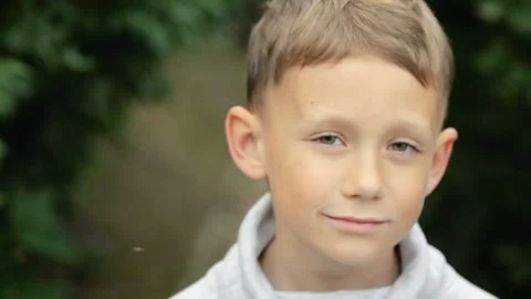 Lovely boy, portrait Stock Footage 96209503