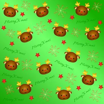 Lovely Christmas Background. Pattern 3 Stock Illustration