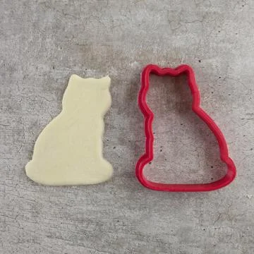 Lovely cookie cutting form on the light table Stock Photos