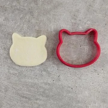 Lovely cookie cutting form on the light table Foto stock