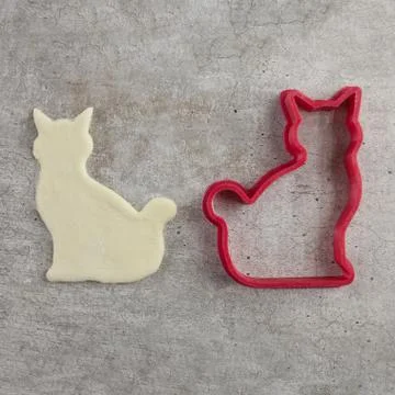 Lovely cookie cutting form on the light table Stock Photos