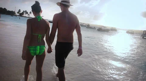 Lovely couple on vacation Stock Footage 34503163