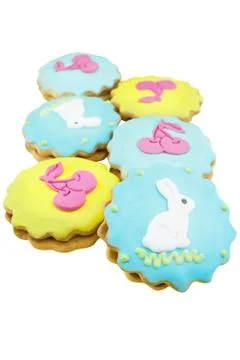 Lovely easter cookies Stock Photos