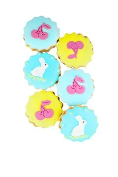 Lovely easter cookies Stock Photos