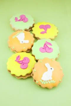 Lovely easter cookies Stock Photos