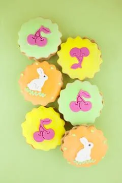Lovely easter cookies Stock Photos