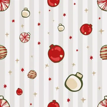 Lovely festive Christmas elements background wallpaper and icon Stock Illustration