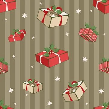 Lovely festive Christmas elements background wallpaper and icon Иллюстрация