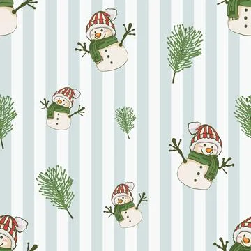 Lovely festive Christmas elements background wallpaper and icon Stock Illustration