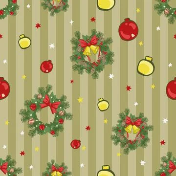 Lovely festive Christmas elements background wallpaper and icon Иллюстрация