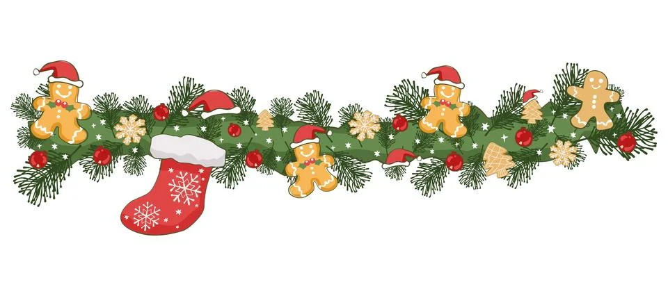 Lovely festive Christmas elements background wallpaper and icon Иллюстрация