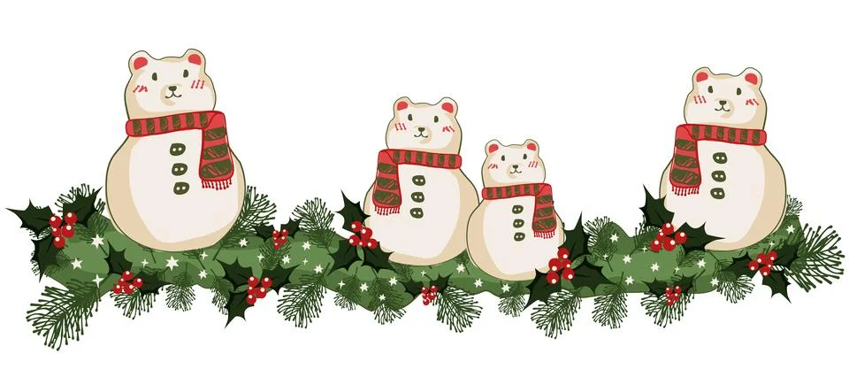 Lovely festive Christmas elements background wallpaper and icon Stock Illustration