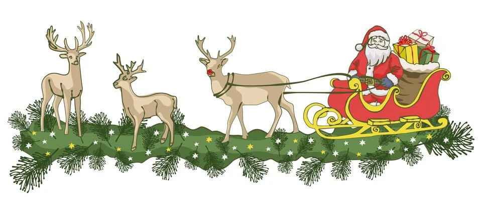 Lovely festive Christmas elements background wallpaper and icon Stock Illustration