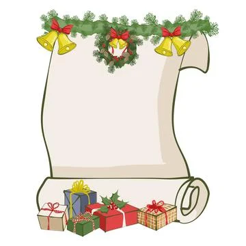 Lovely festive Christmas elements background wallpaper and icon Stock Illustration