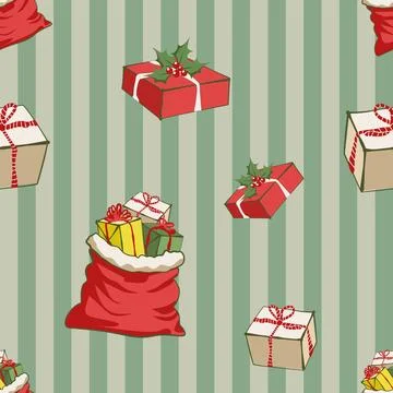 Lovely festive Christmas elements background wallpaper and icon Stock Illustration