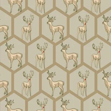 Lovely festive Christmas elements background wallpaper and icon Illustrazione stock