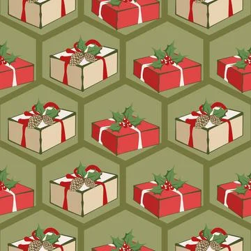 Lovely festive Christmas elements background wallpaper and icon Stock Illustration